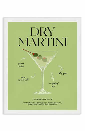 Stupell Industries Dry Martini Framed Art Print