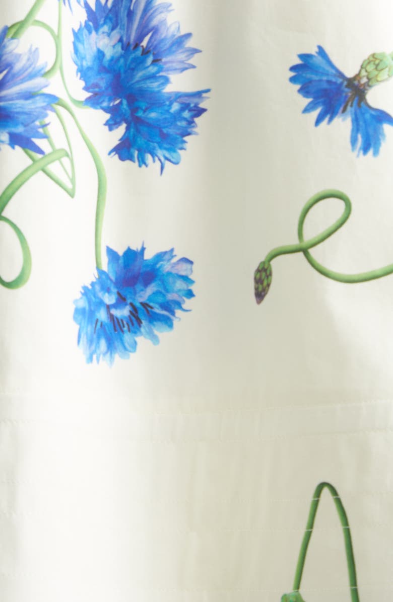 Stella McCartney Embellished Floral Print A-Line Halter Top, Alternate, color, Cornflower