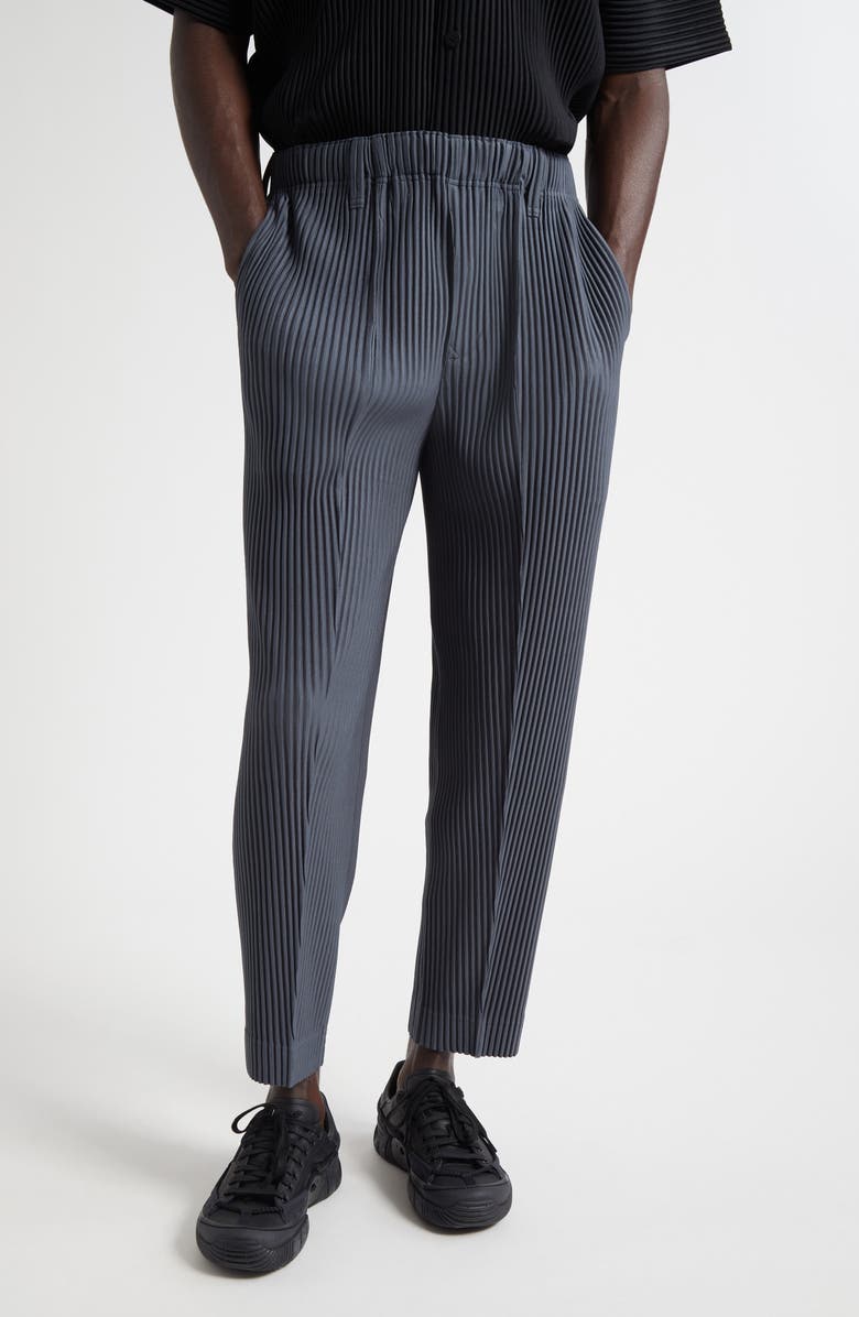 Homme Plissé Issey Miyake Monthly Colors July Pleated Pants, Main, color, Chert Blue