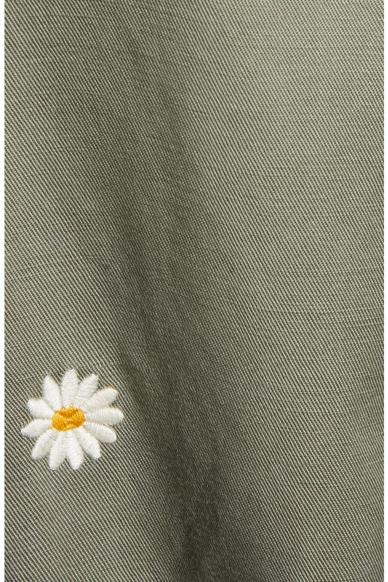 Sahara Daisy Embroidery Utility Jacket, Alternate, color, SAGE DAISIES