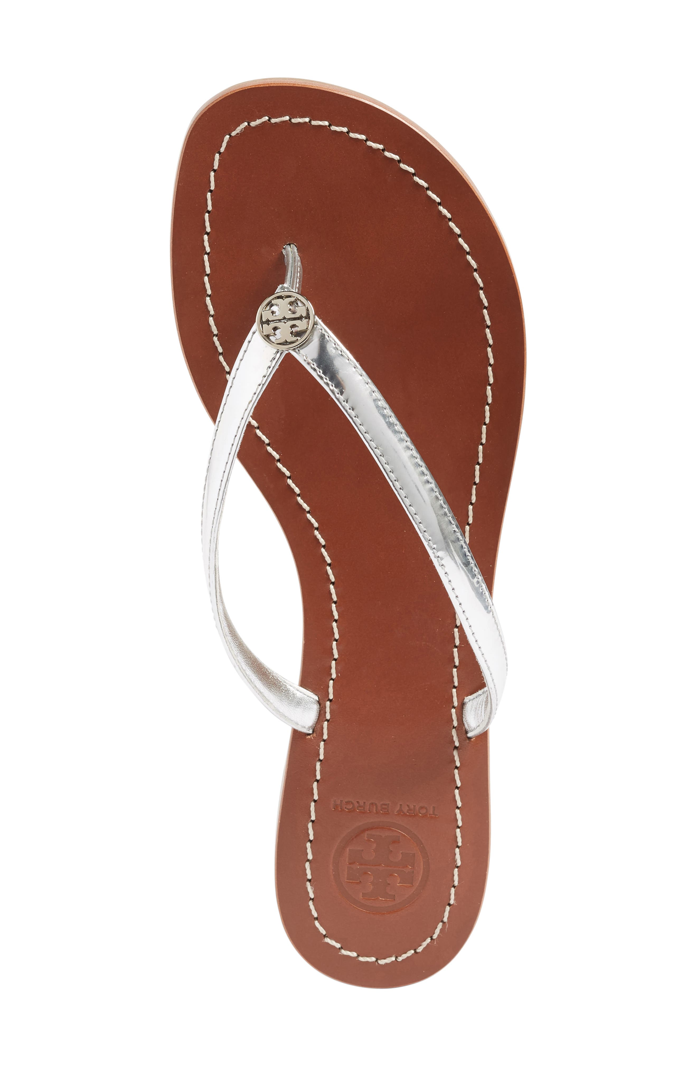 'Terra' Flip Flop, Alternate, color, SILVER