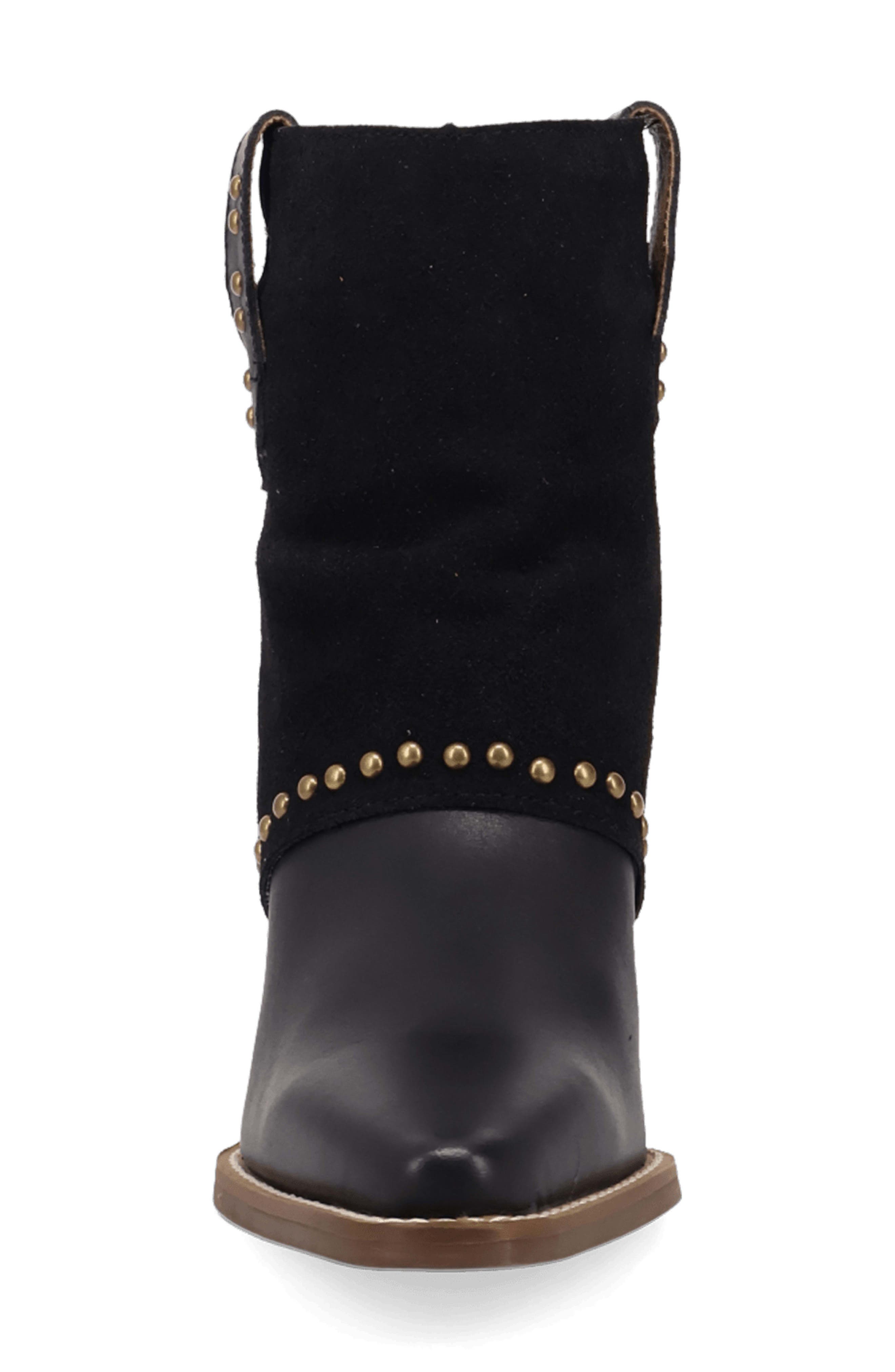 Off the Cuff Leather Boot, Alternate, color, BLACK