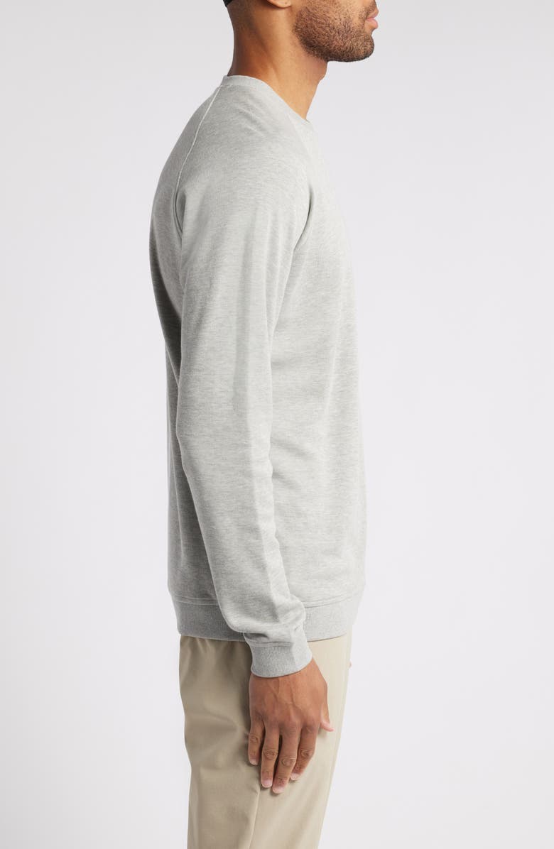 Peter Millar Crown Comfort Crewneck Piqué Sweatshirt, Alternate, color, 