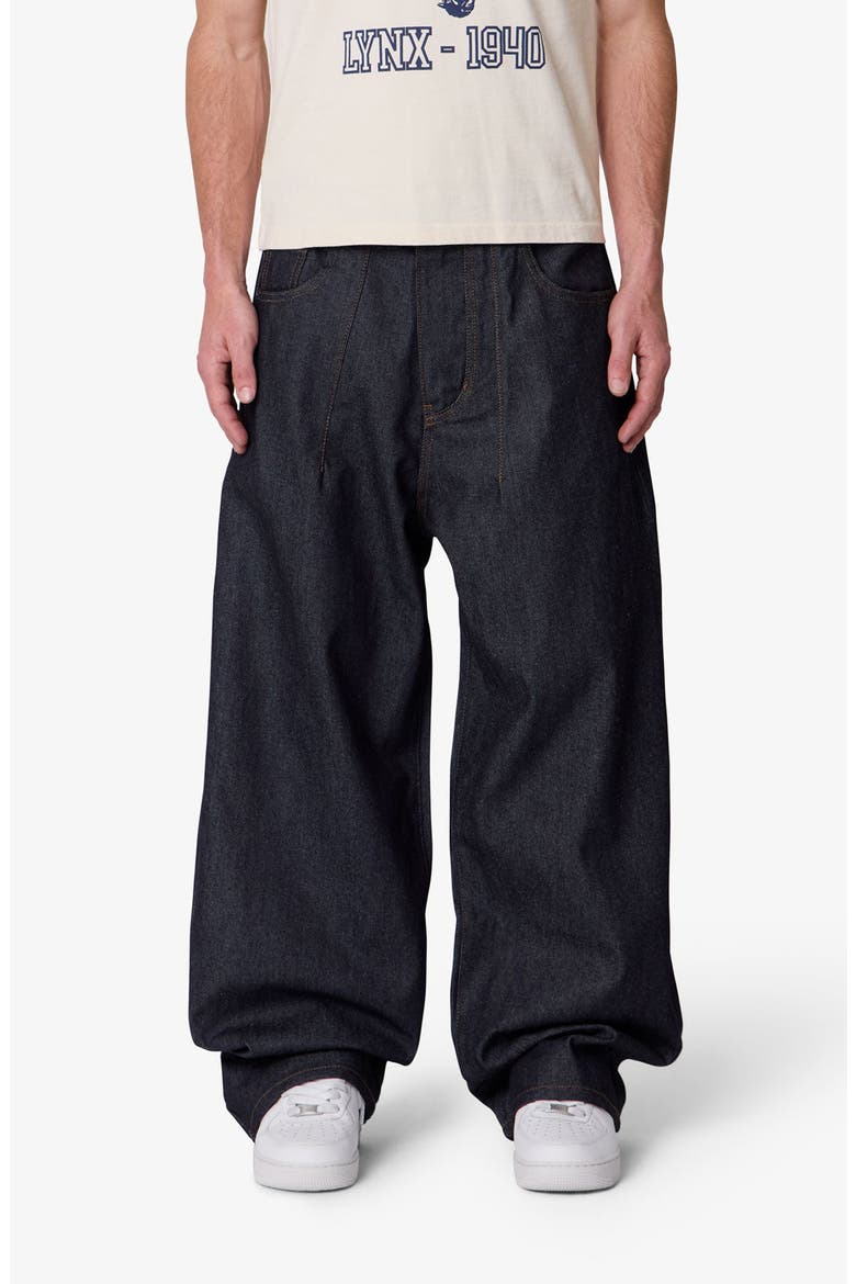 Darted Baggy Baggy Leg Jeans, Main, color, RINSED INDIGO