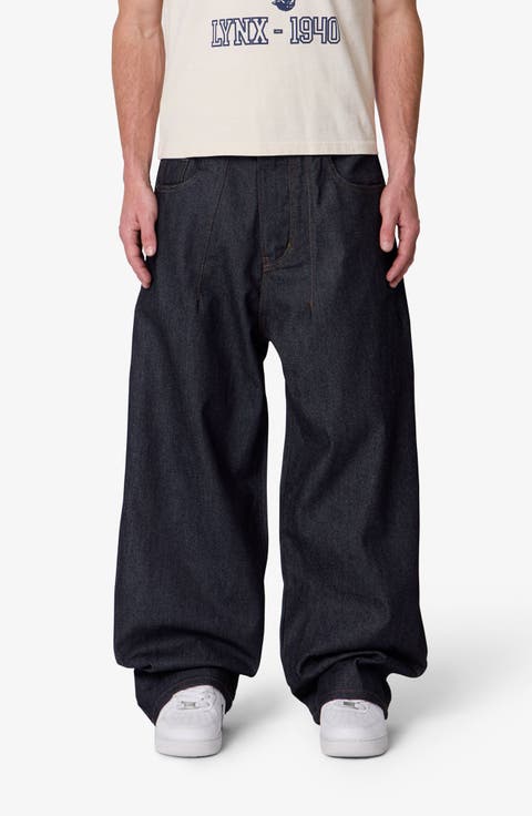 Darted Baggy Baggy Leg Jeans