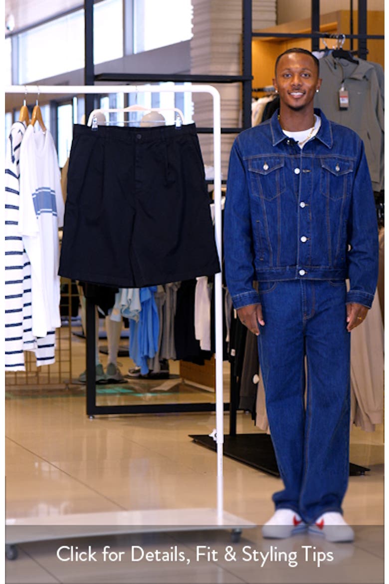 Sophomore Relaxed Fit Pleated Cotton Twill Chino Shorts video