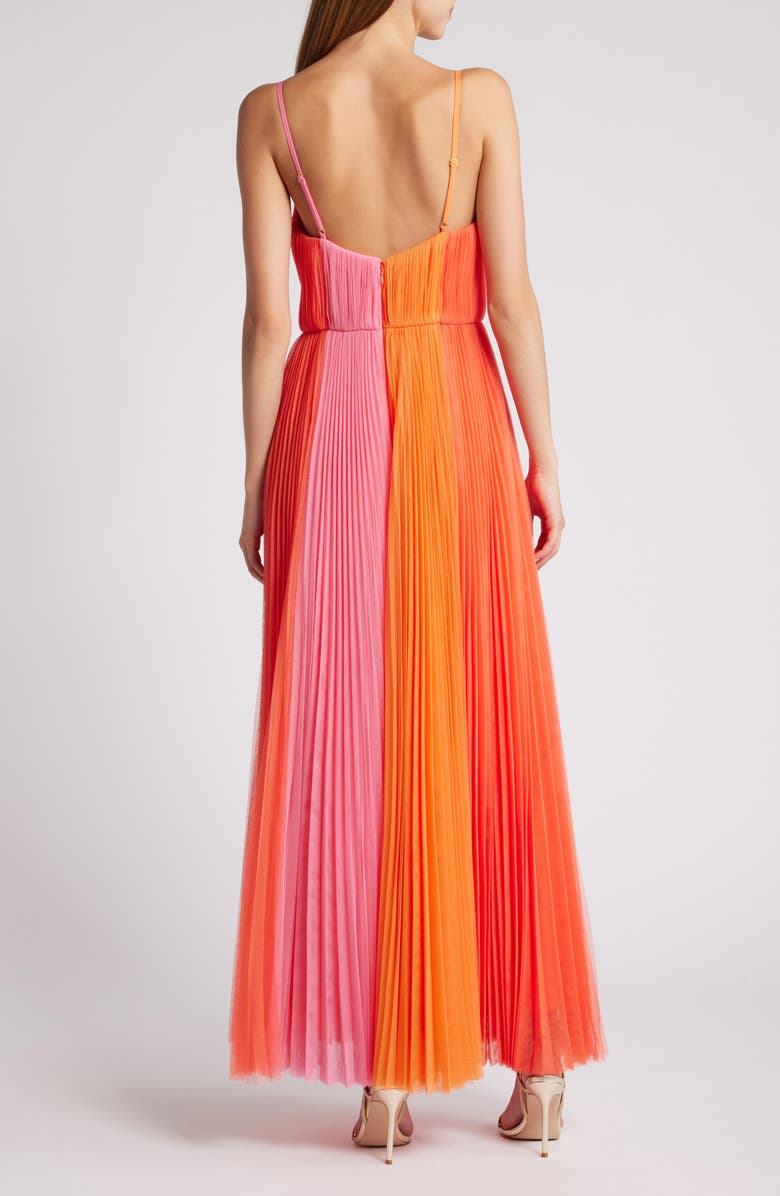 Hutch Colorblock Pleated Tulle Gown, Alternate, color, 