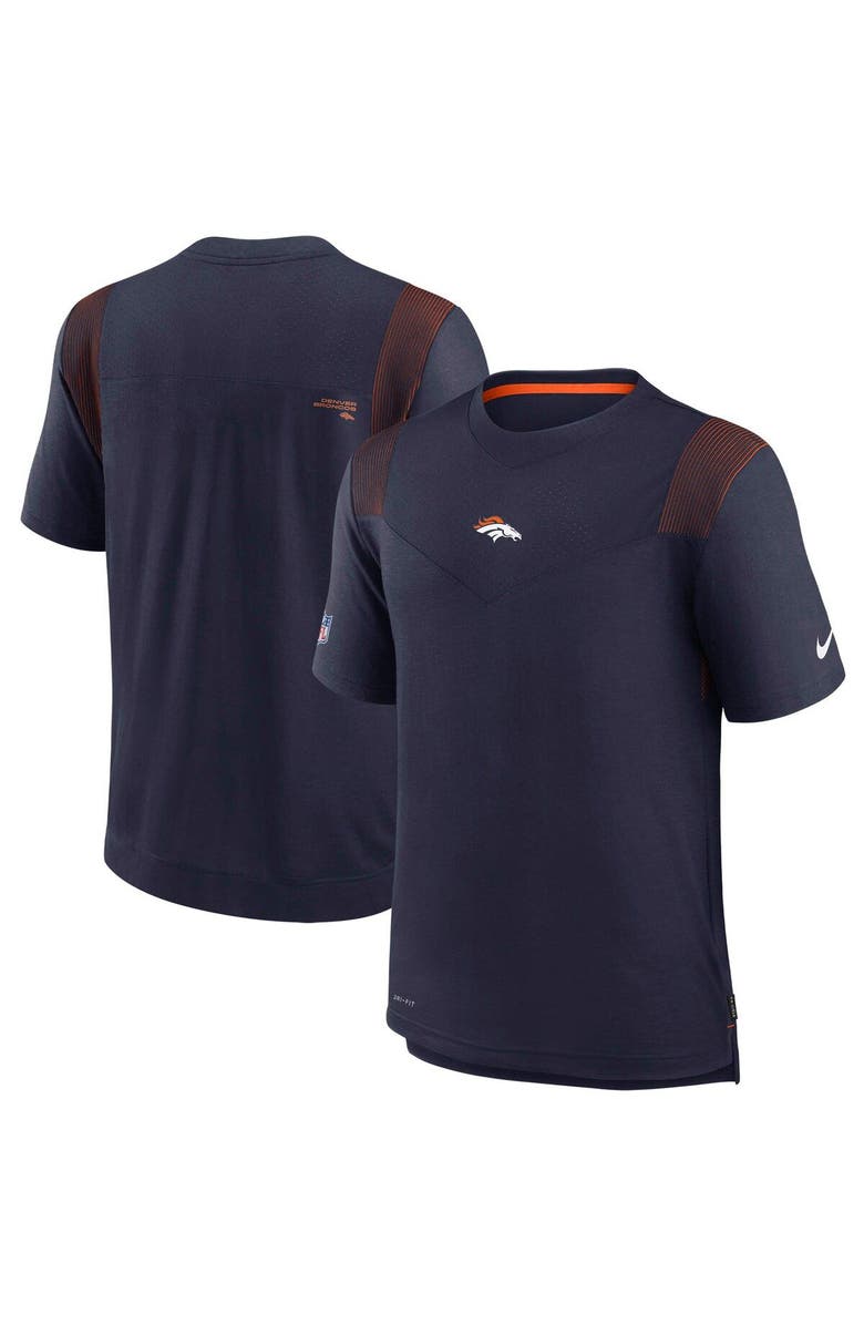 Nike Men's Nike Navy Denver Broncos Sideline Player UV Performance T-Shirt, Main, color, 