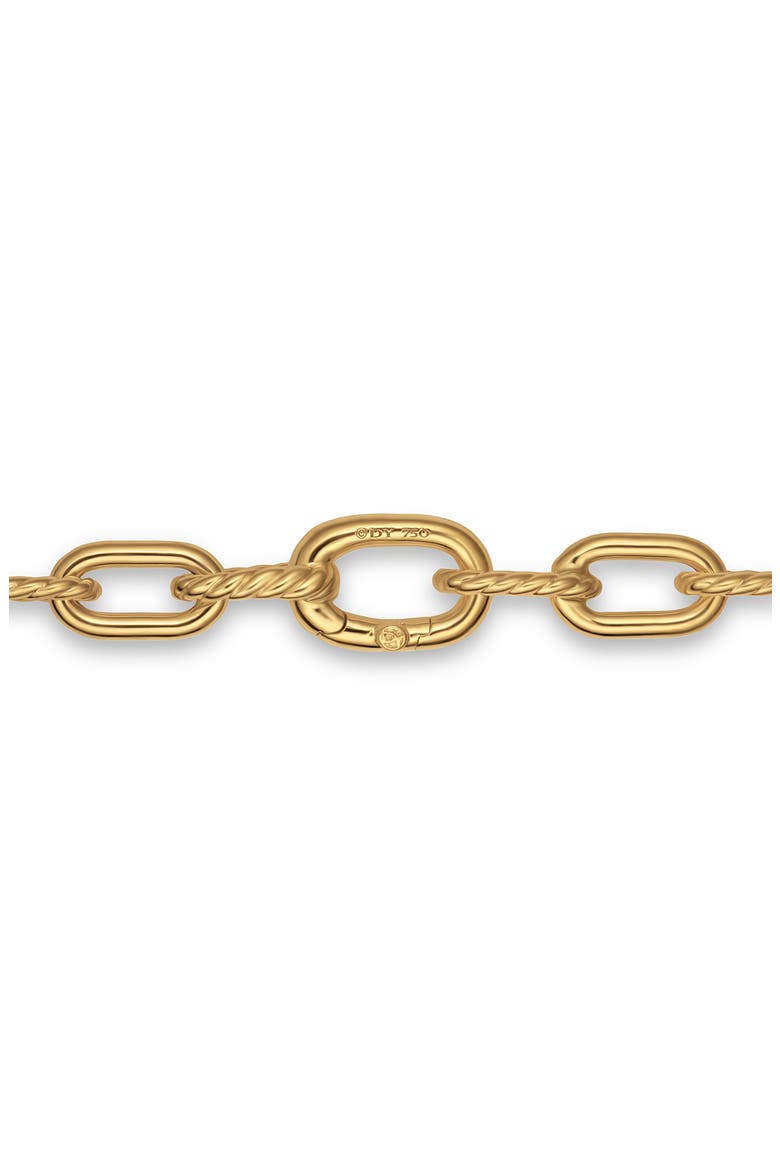 DY Madison® Pavé Bead Chain Necklace in 18K Yellow Gold with Diamonds, Alternate, color, DIAMOND