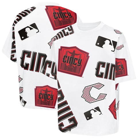 Youth Outerstuff  White Cincinnati Reds 2026 City Connect Circus Catch T-Shirt