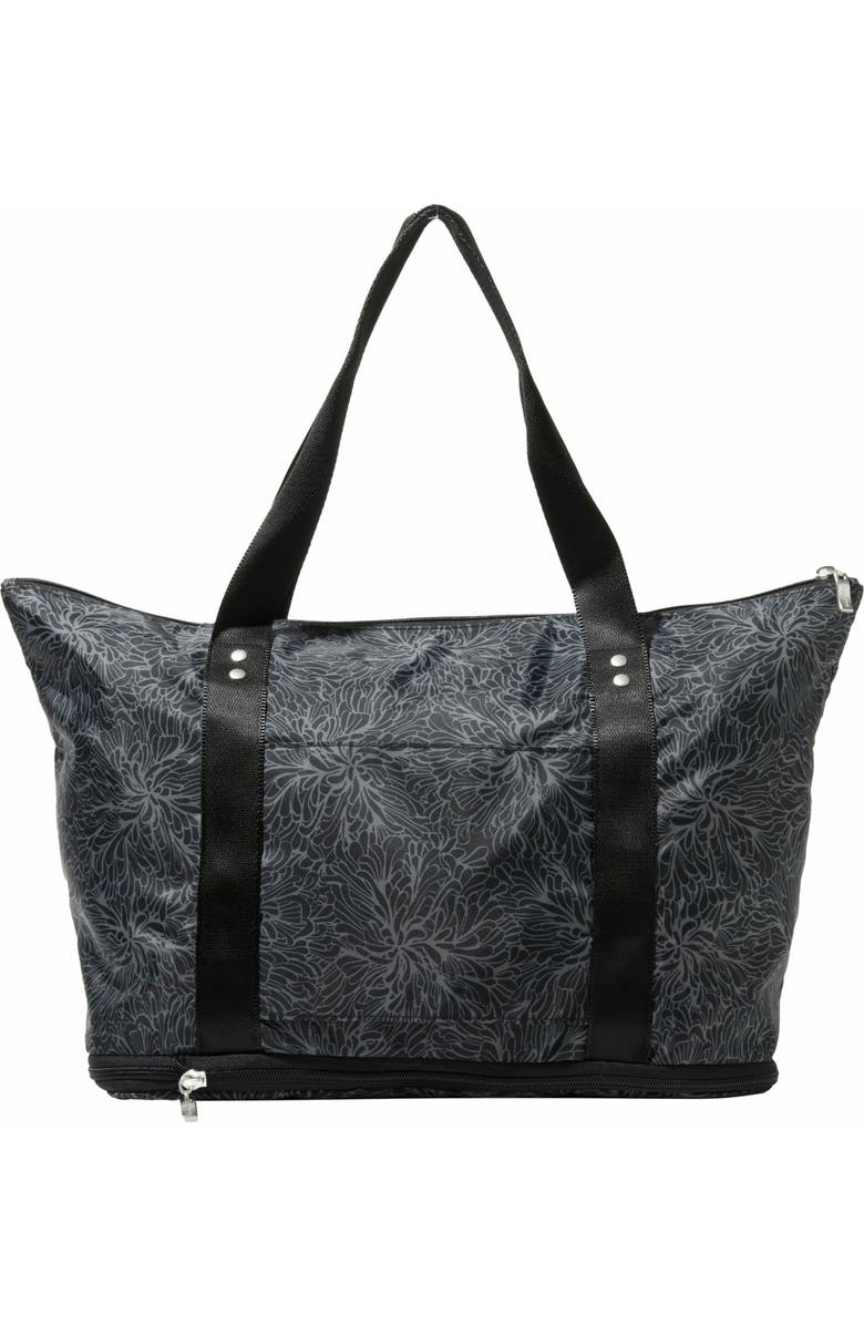 BAGGALLINI Carryall Expandable Packable Weekender Tote Bag, Alternate, color, Midnight Blossom