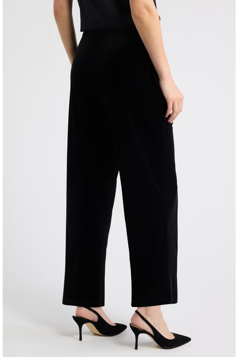 Pull-On Wide Leg Pants, Alternate, color, ANNE BLACK