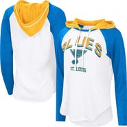 G-III 4HER BY CARL BANKS Women's G-III 4Her by Carl Banks White St. Louis Blues MVP Hooded Long-Sleeve T-Shirt