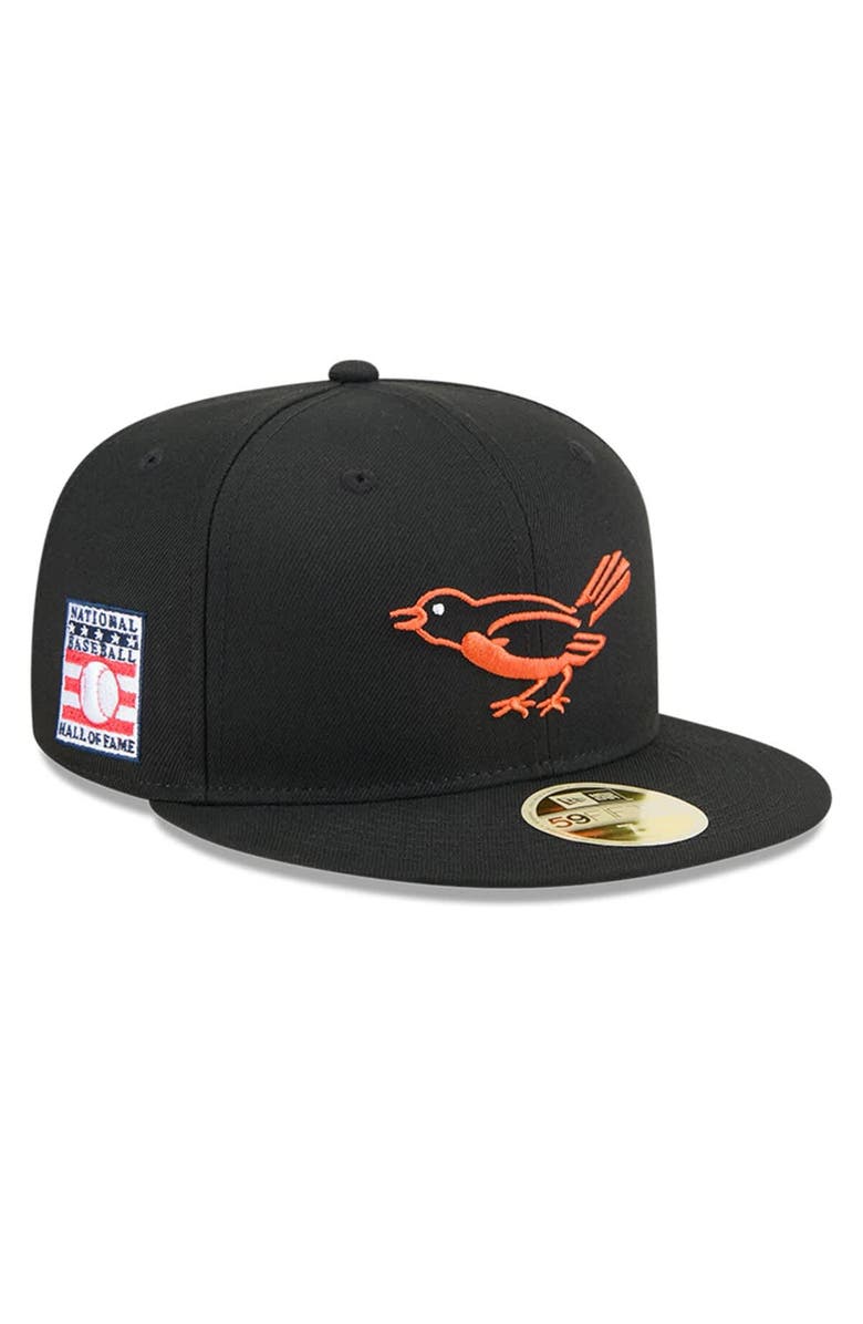 New Era Men's New Era Black Baltimore Orioles Baseball Hall of Fame 59FIFTY Fitted Hat, Main, color,