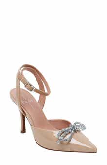 Linea Paolo Heart Ankle Strap Pointed Toe Pump
