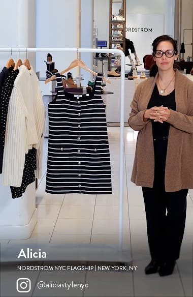 Veronica Beard Tibbie Stripe Knit Minidress (Women) | Nordstromrack