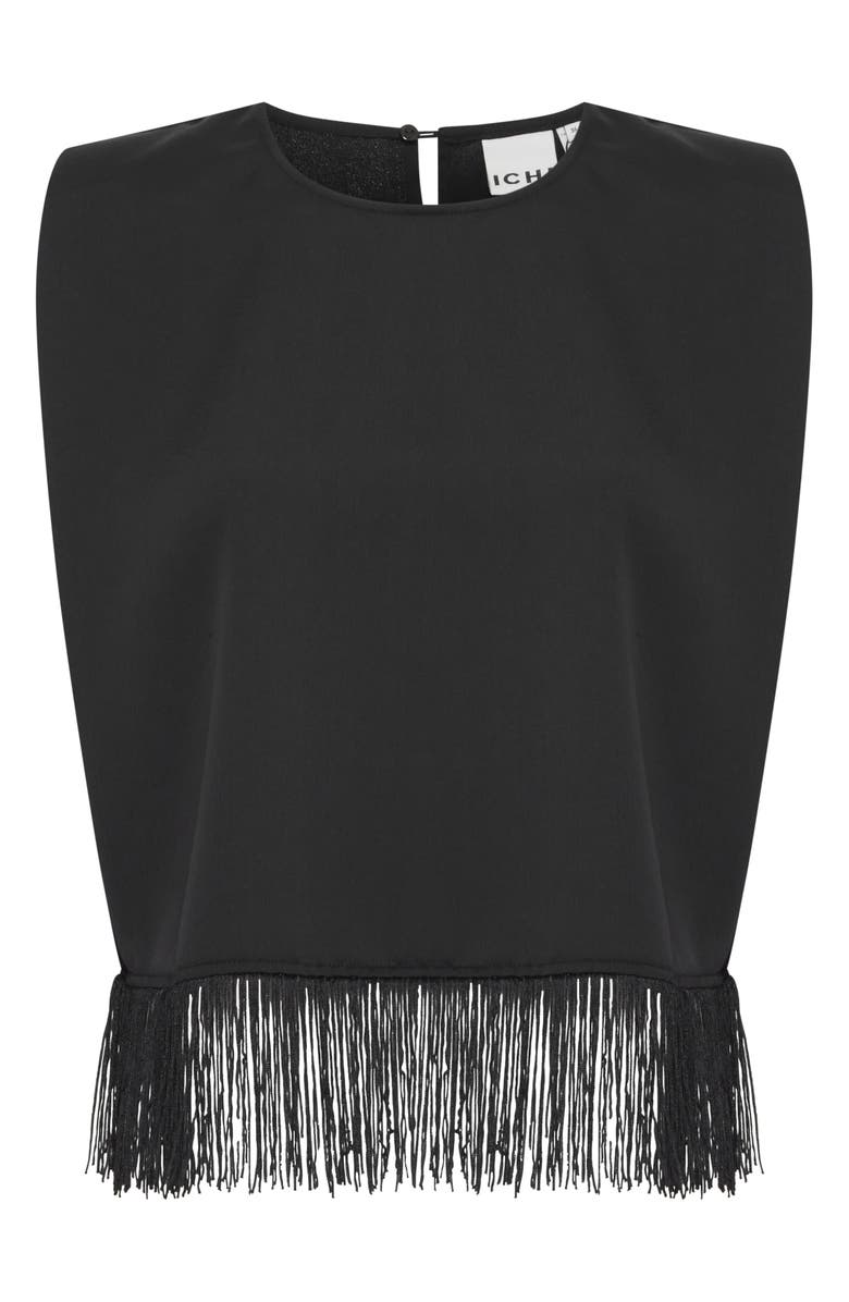 ICHI Fringe Detail Sleeveless Top, Alternate, color, 