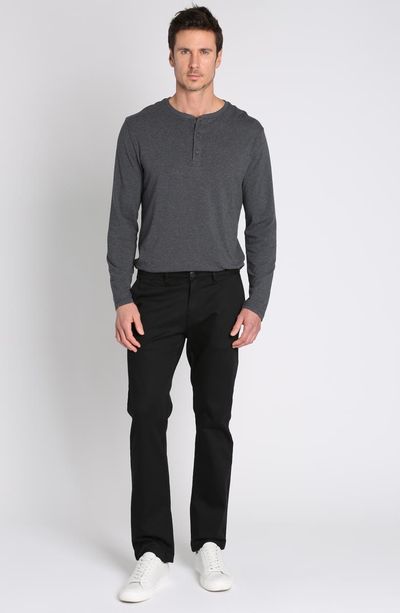 JACHS East Hampton Stretch Twill Chinos, Alternate, color, Black