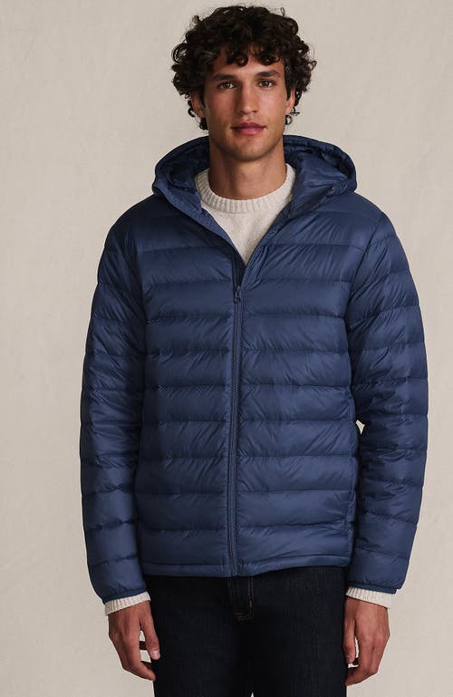 Lands' End Wanderweight Ultralight Packable Hooded Down Jacket In Blue