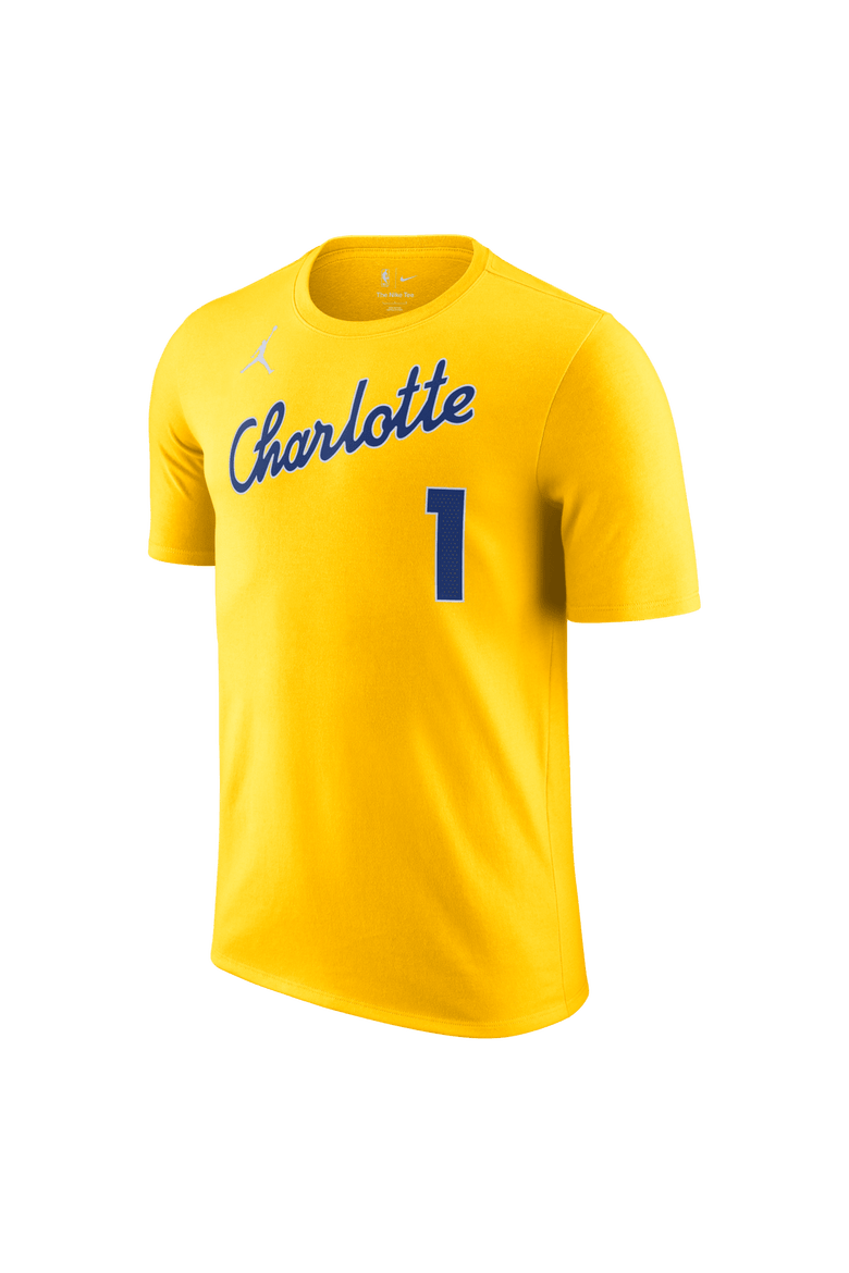 Unisex Jordan Brand LaMelo Ball Yellow Charlotte Hornets 2025/26 City Edition Name & Number T-Shirt, Alternate, color, Yellow