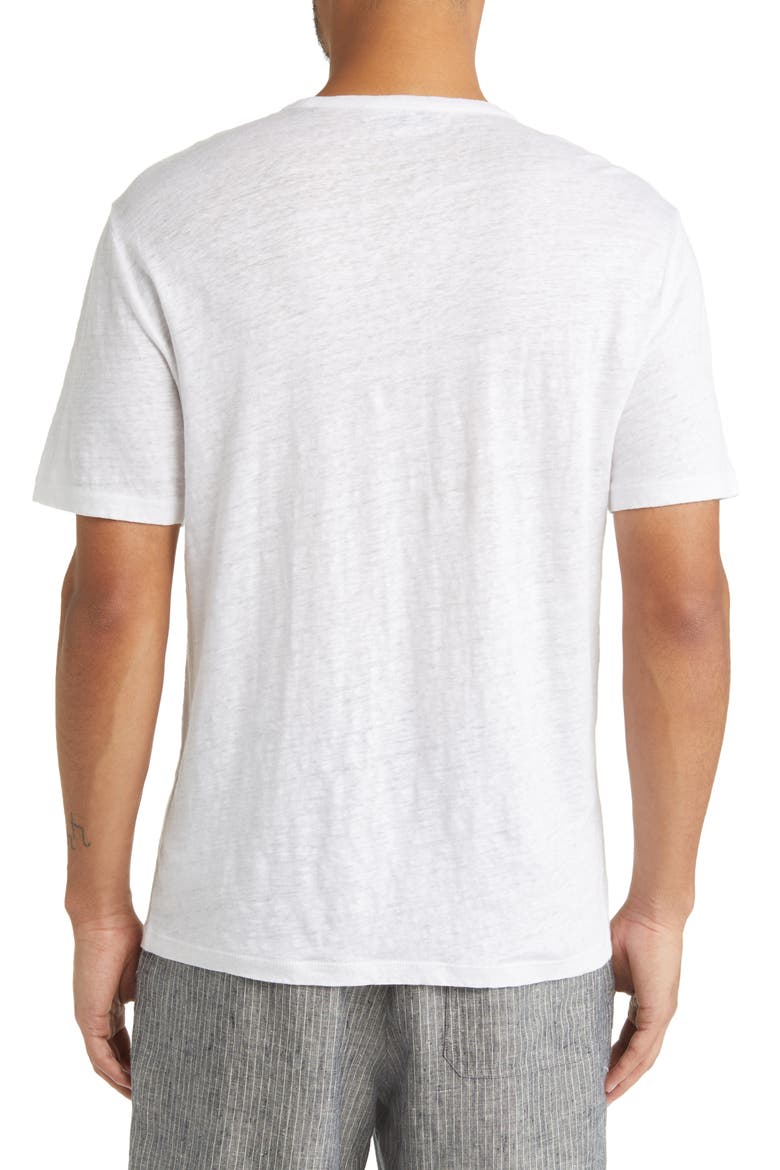 Linen T-Shirt, Alternate, color, OPTIC WHITE