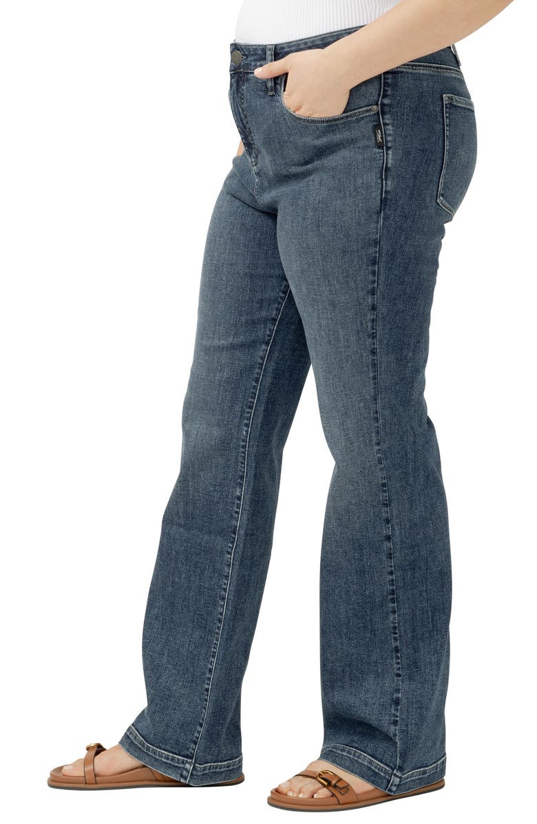 Silver Jeans Co. Avery Curvy High Waist Wide Leg Trouser Jeans, Alternate, color, Westminster