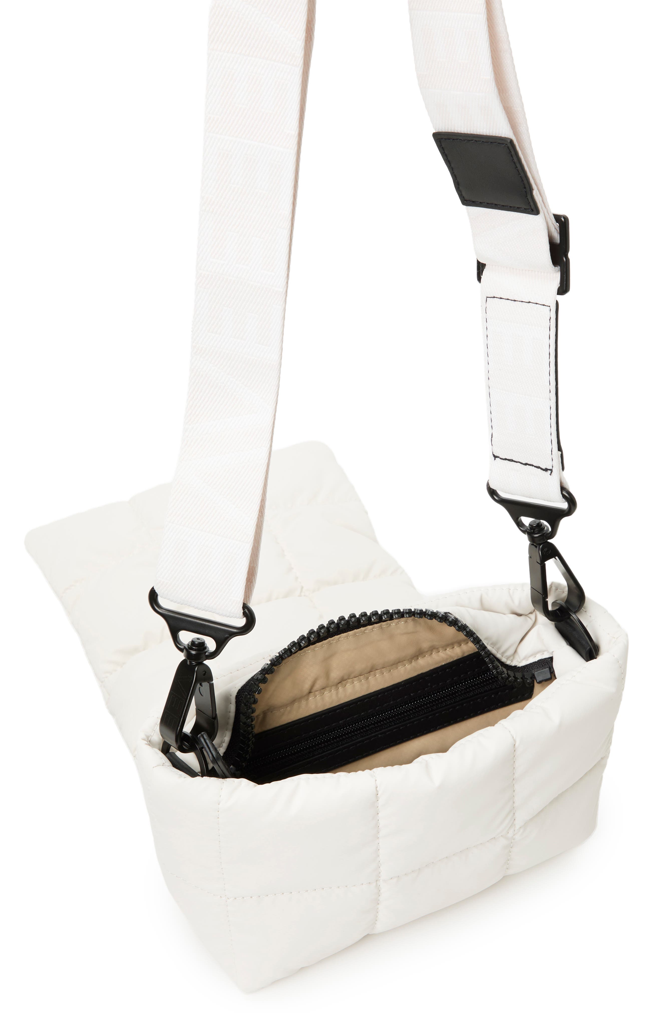 VeeCollective Mini Porter Quilted Recycled Nylon Messenger Bag, Alternate, color, 