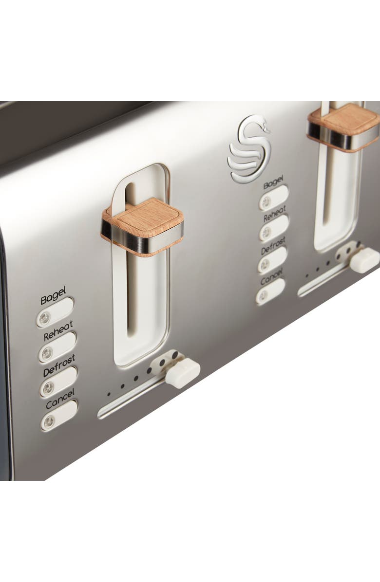 Swan Nordic Four Slice Toaster, Alternate, color, 