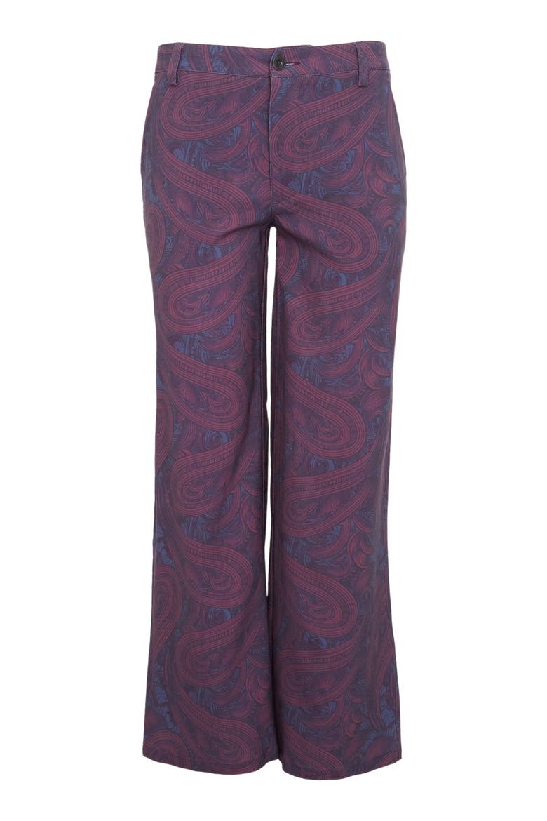 Phoebe Wide Leg Tailored Pant, Main, color, Badalona Plum
