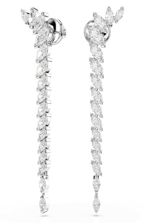 Mesmera Swarovski Zirconia Linear Earrings