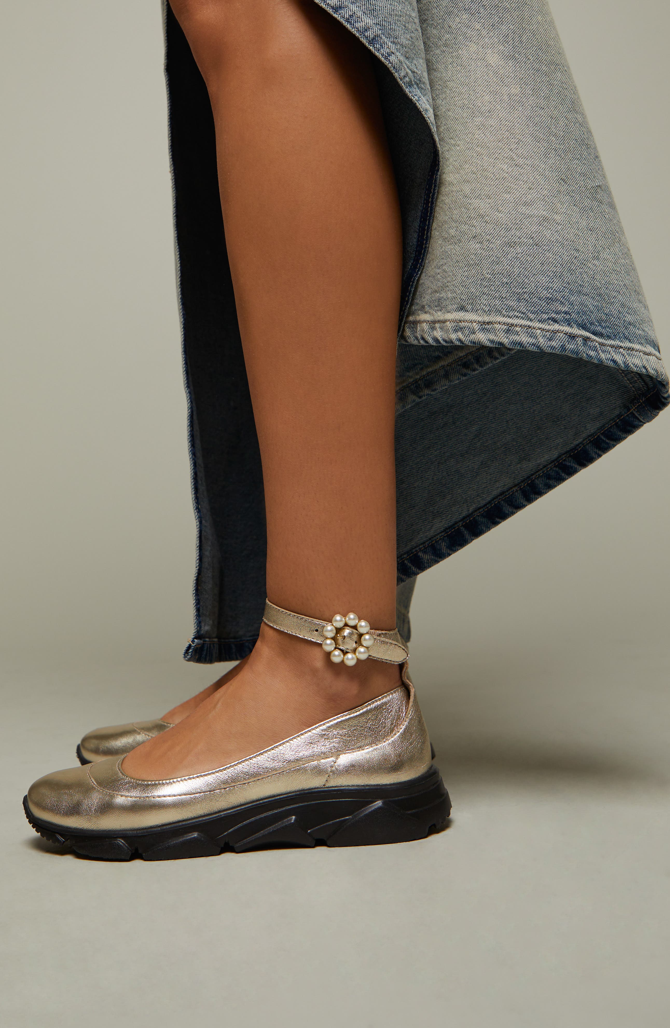Adventure Ballet Sneaker, Alternate, color, CHAMPAGNE METALLIC