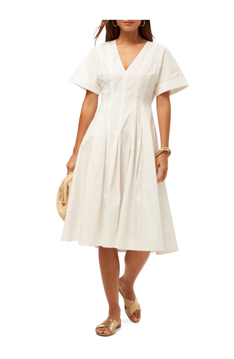 Trina Turk A line Poplin Midi Ashe Dress, Main, color, 