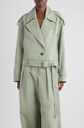 Dries Van Noten Washed Cotton Poplin Moto Jacket
