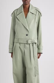 Dries Van Noten Washed Cotton Poplin Moto Jacket