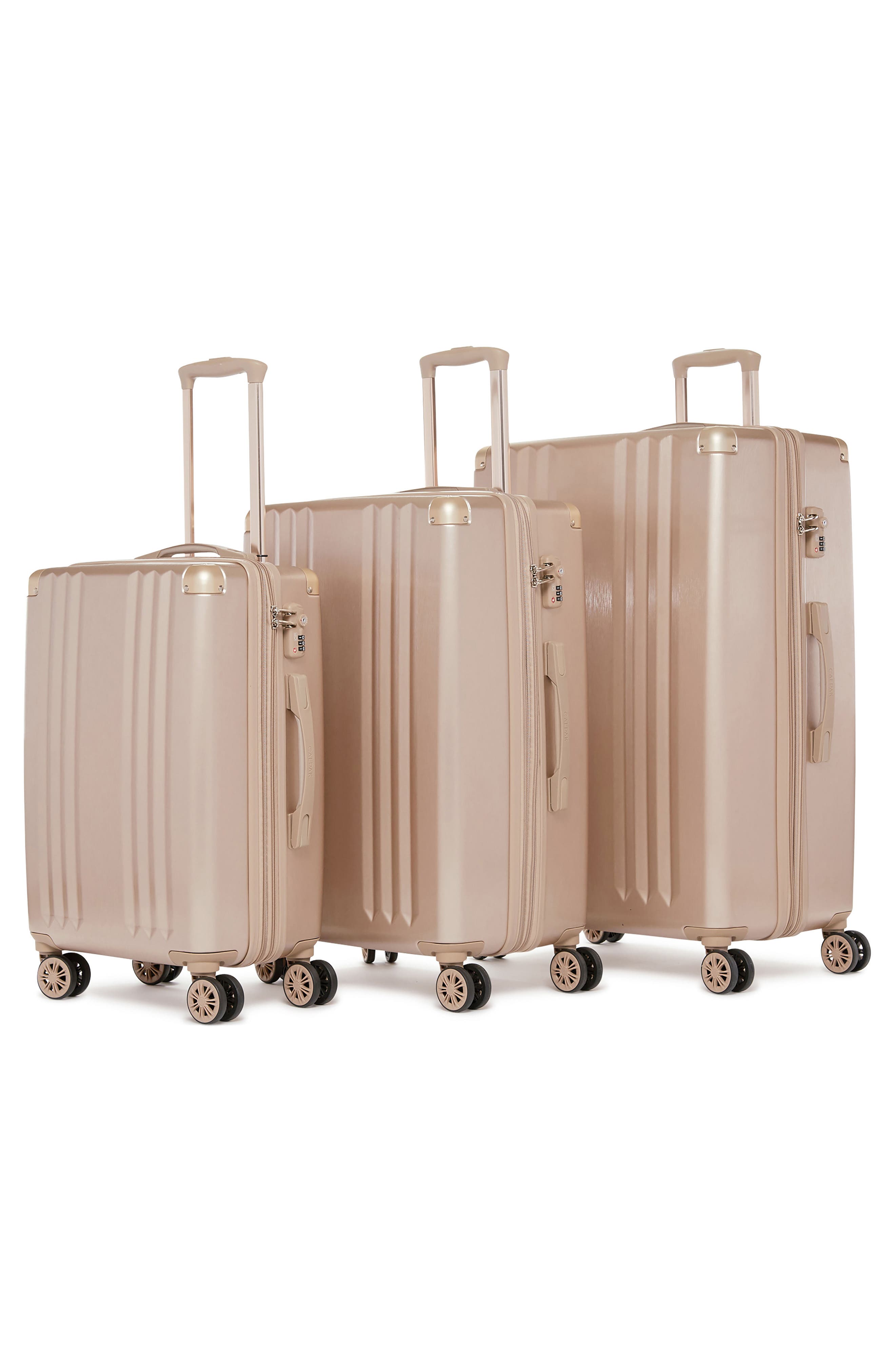CALPAK Ambeur 3-Piece Metallic Luggage Set, Alternate, color, Gold