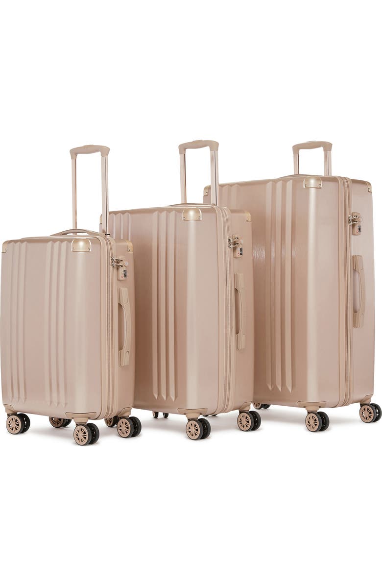 CALPAK Ambeur 3-Piece Metallic Luggage Set, Alternate, color, Gold