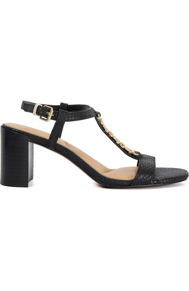 Dune London Josina Ankle Strap Sandal, Alternate, color, Black