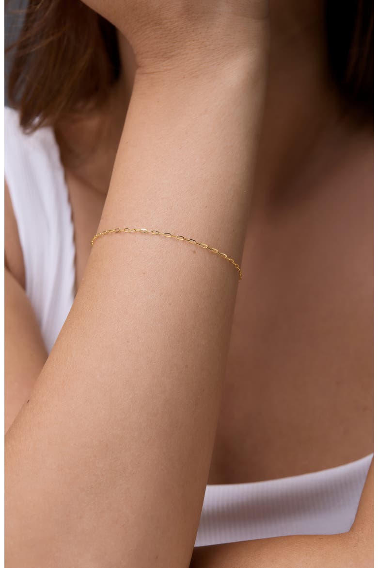 14K Gold Oval Link Bracelet, Alternate, color, 14K YELLOW GOLD