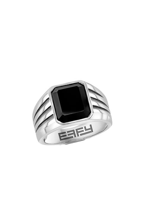 Men's Onyx Signet Ring