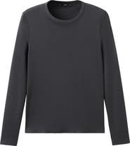 MANGO Long Sleeve Cotton T-Shirt