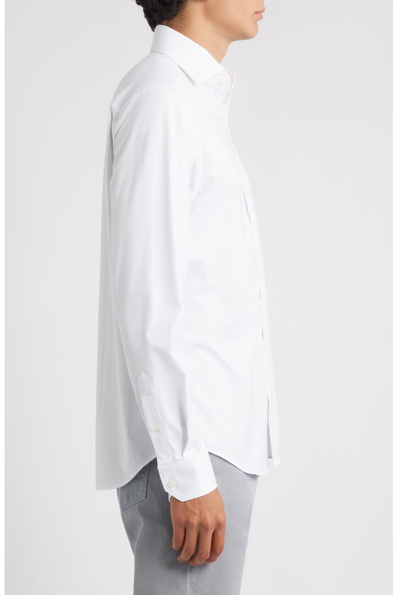 Devon OoohCotton® Button-Up Shirt, Alternate, color, WHITE