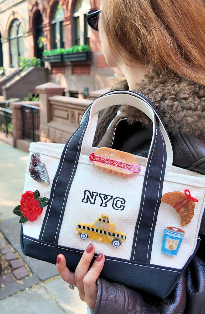 Solar Eclipse New York Hot Dog Claw Clip, Alternate, color, 