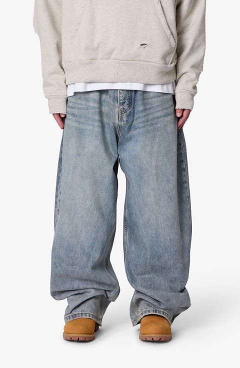 Mega Baggy Waxed Denim Jeans