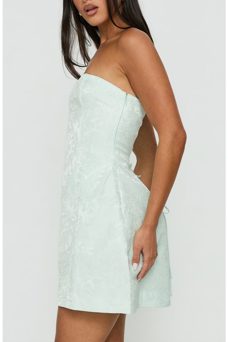 Heaven Sent Strapless Minidress, Alternate, color, MINT