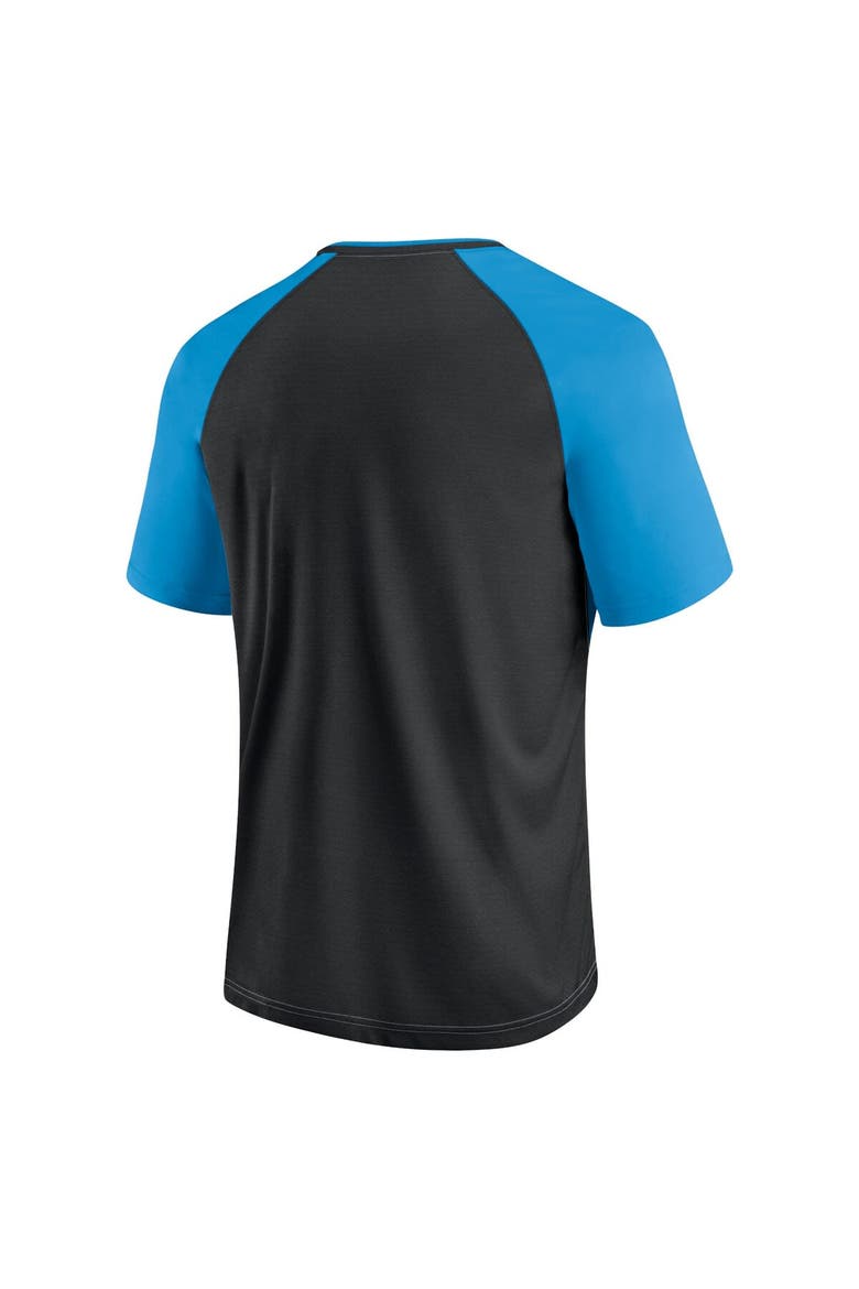 Men's Fanatics Branded Blue Charlotte FC Attacker Raglan T-Shirt, Alternate, color, Blue