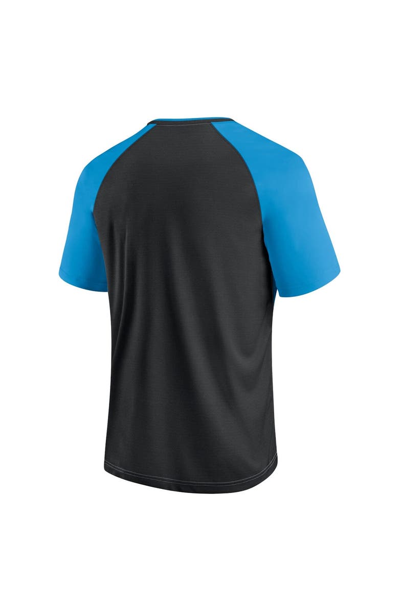 FANATICS Men's Fanatics Branded Blue Charlotte FC Attacker Raglan T-Shirt, Alternate, color, 
