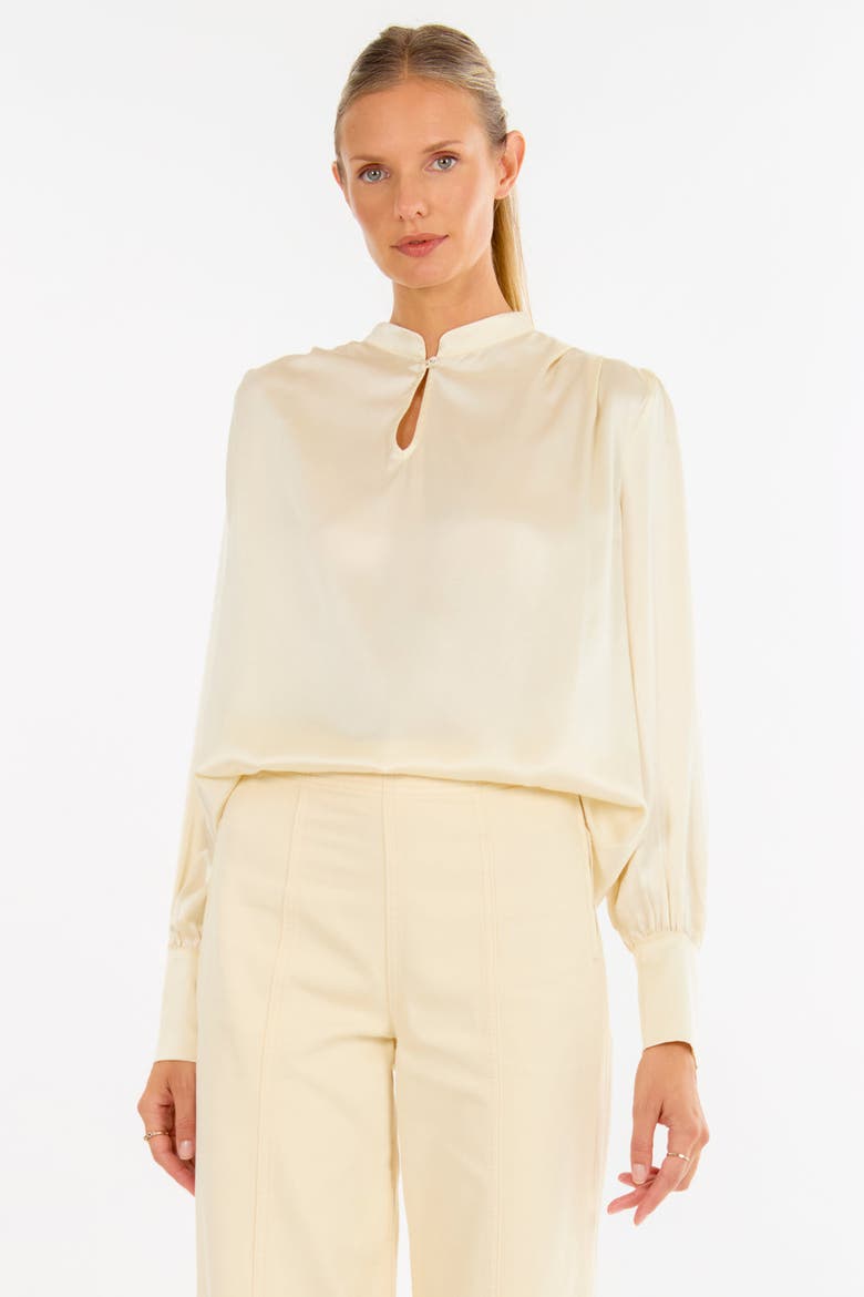 Arden Blouse, Alternate, color, Crème