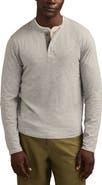 Lucky Brand Slubbed Heather Cotton Henley