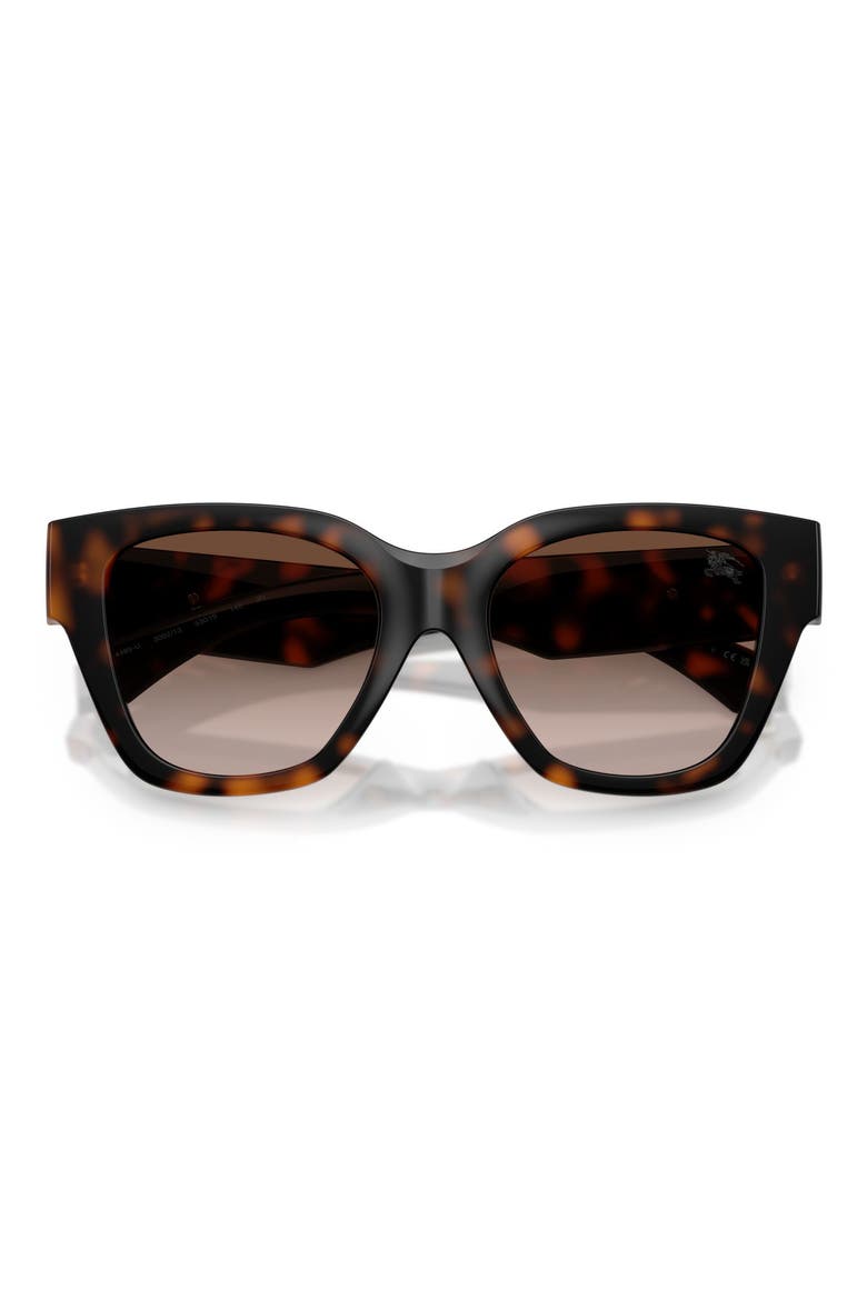 53mm Gradient Square Sunglasses, Alternate, color, DARK HAVANA / BROWN GRADIENT