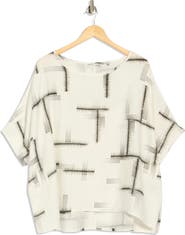 PATRIZIA LUCA Short Sleeve Boxy Top